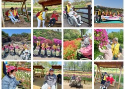 두번째 호수공원 봄나들이~햇살과 꽃과 봄바람에 살랑살랑 마음이 간지러워 많이 웃으시고 즐거운 나들이였습니다^^